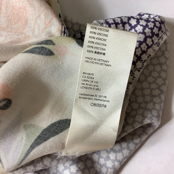 Anthropologie Maeve Mixed Print Contrast Button Down Blouse Leopard Stars Floral - Picture 7 of 7